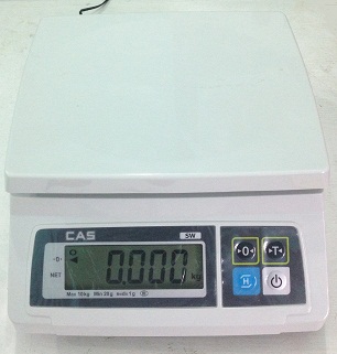 Cân bàn nhỏ CAS SW-1S-vỏ nhựa ABS cao câp