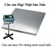 Cân sàn trống nước inox 201, inox 304 Nhật Bản