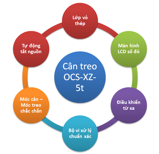 Cân treo OCS-5t-chức năng